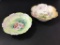 Lot of 2 Floral Painted Bowls Including