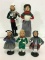 Collection of 5 Byer's Choice Caroler Figures-