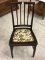 Wood Chair w/ Upholstered Seat