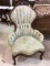 Upholstered Victorian Design Parlor Chair
