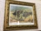 Framed Contemp. Frederick Remington Print