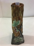 Tall Unusual Weller Warwick Pottery Vase