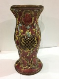 Unknown Pottery Decorated Pedestal