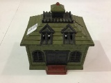 Iron Building Bank (6 Inches Tall X 5 1/2 X 4 1/2)