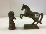 Lot of 2 Metal Figural Still Banks