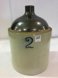 2 Gal Crock Jug Bottom Marked Buckeye