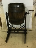 Primitive Wood Butter Churn on Stand
