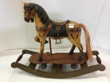 Decorative Doll Size Wood Rocking Horse