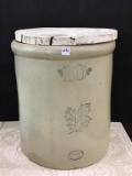 10 Gal Crock-Front Marked Western
