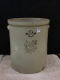 8 Gal Crock Front Marked Monmouth Pottery