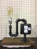 Custom Made Lamp w/ Outlet & USB