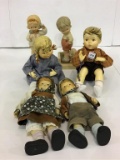 Lot of 6 Dolls & Figurines including 2 Goebel