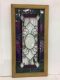 Contemp. Stained Glass Window Piece