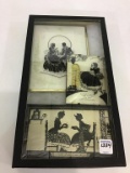Lot of 3 Vintage Pictures Including Reverse