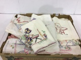 Group of Various Linens Including Several