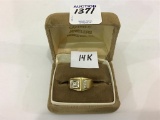 Men's 14K Gold Diamond Ring