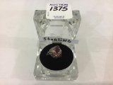 Ladies Sterling Silver Ring w/ Pink Stone