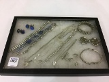 Collection of Ladies Blue & Clear Rhinestone