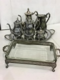 Group of Silverplate Including Coffee Service Set