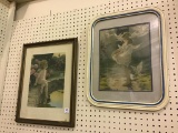 Lot of 2 Framed Bessie Pease Gutmann Prints-