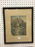 Framed Wallace Nutting Print-A Flowery Path