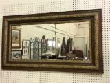 Lg. Antique Framed Beveled Edge Mirror