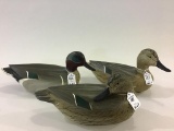 Lot of 3-Greenwing Teal Decoys by Grome