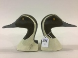 Pair of Iron Duck Bookends by Captain