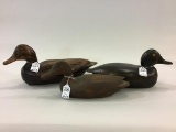 Lot of 3 Wood Decoys Including Illinois River-