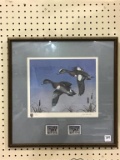 Framed, Signed & Numbered Duck Print by Jim