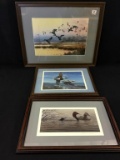 Lot of 3 Framed Duck Prints Including