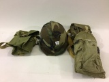 Group Including US Army Helmet &