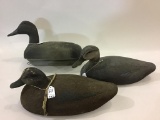 Lot of 3 Decoys by Enright Including Canvasback