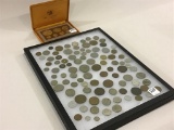 Group of Foreign Coins Including Yen, Swiss,