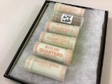 Collection of 6 Rolls of UNC Quarters