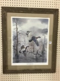 Lg. Framed Duck Print-Cypress Swamp Woodies