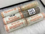 Collection of 6 Rolls of UNC Quarters-