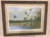 Lg. Framed Ducks Unlimited Print