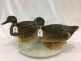 Pair of Bluewing Teals by Ken Kirby-2008