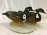 Lot of 2 Wood Ducks by Ken Kirby-2008