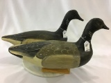 Pair of Brant Decoys by Jimmy Bowden-2005
