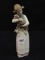Lladro Made in Spain Girl w/ Lamb Figurine