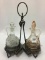 Victorian Dbl Cruet Holder w/ 2-Mis-Matched