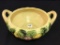 Unmarked Dbl Handled Floral Design Pottery