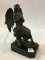 Sm. Bronze Angel Statue (9 1/2 Inches Tall)