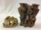 Lot of 2 Oriental Soapstone Pieces