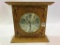 Sm. Contemp. Oak Clock w/ Painted Leaves