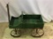 Child's Green Paint Buck Board Seat Wagon w/ Metal