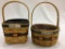 Lot of 2 Longaberger Inaugural Basket Sets-