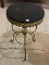 Ornate Round Metal Base Table